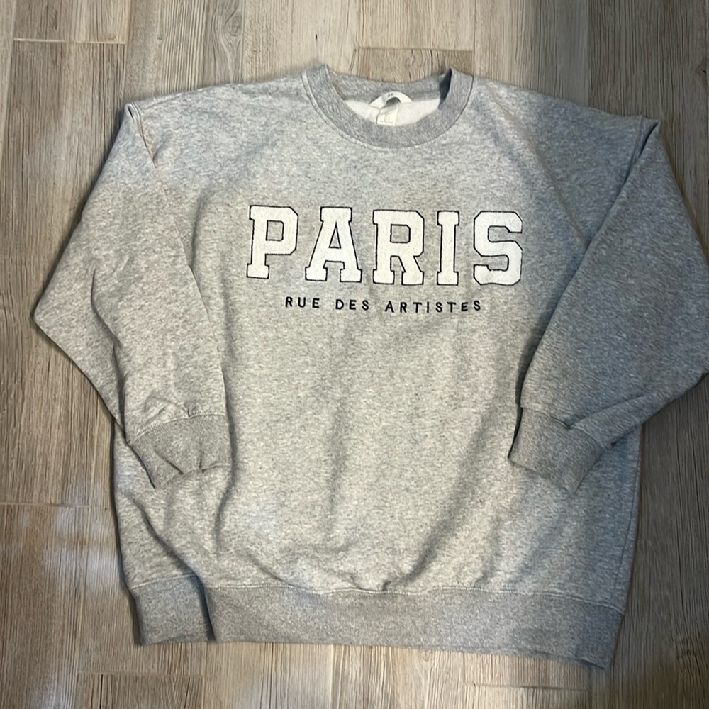 PARIS sweatshirt, gray, H&M